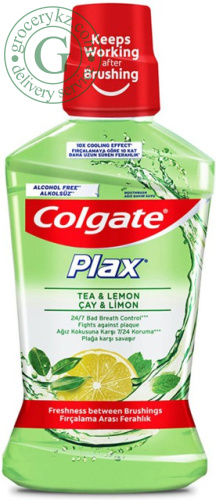 Colgate Plax mouthwash, tea and lemon, 500 ml