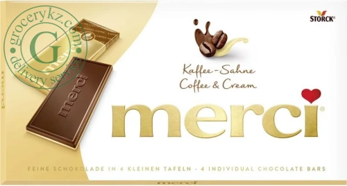 Merci chocolate, coffee and cream, 100 g Merci chocolate, coffee and cream, 100 g