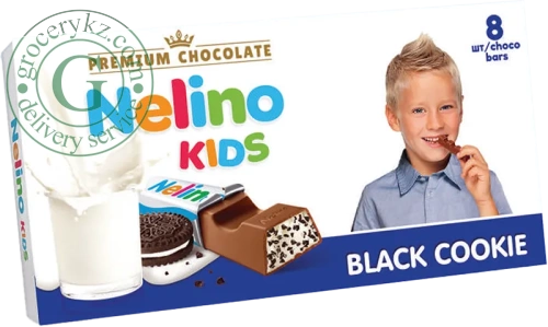 Nelino Kids chocolate, black cookie, 93 g