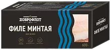 Dobroflot skinless pollock fillet, frozen, 600 g