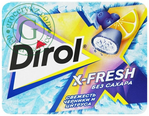 Dirol X-Fresh gum, blueberries and citrus, 16 g