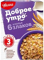 Uvelka flakes of 6 cereals, 350 g