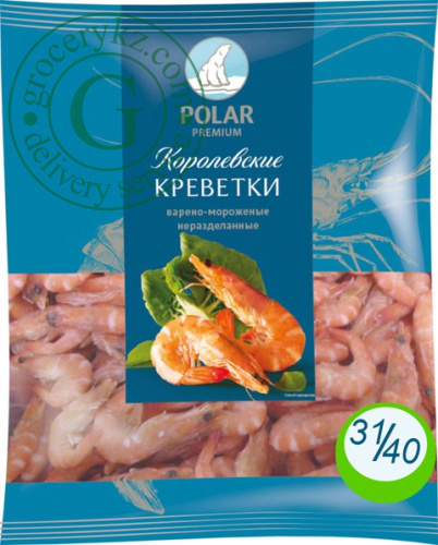 Polar king prawns (shrimps), 31/40 800 g