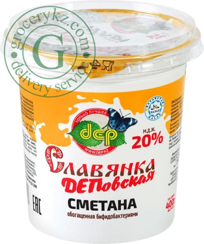 Dep sour cream, 20%, 400 g Dep sour cream, 20%, 400 g