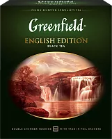Greenfield English Edition black tea, 100 bags