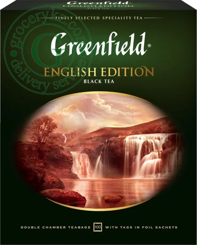 Greenfield English Edition black tea, 100 bags