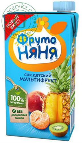 Frutonyanya baby juice, multifruit, 500 ml