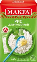 Makfa long grain rice in bags, 6 bags, 400 g