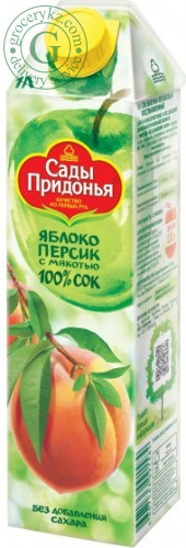 Sady Pridonia apple and peach juice, 1 l