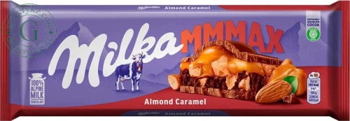 Milka chocolate bar, almond caramel, 300 g Milka chocolate bar, almond caramel, 300 g