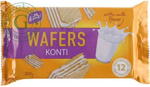 Konti wafers, milky, 200 g