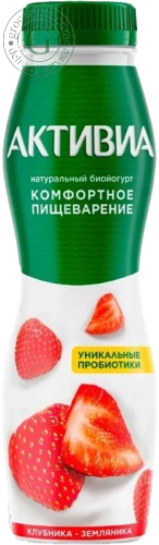 Activia yogurt, drinking, strawberries, 260 g
