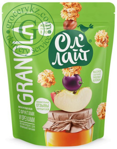Ol Light granola, fruits and nuts, 280 g